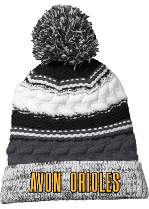 Avon Orioles Pom Pom Beanie - Y&S Designs, LLC