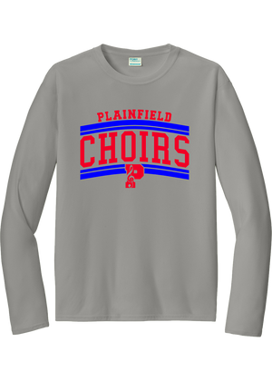 Plainfield Choirs Arched stripes Drifit Longsleeve Tee - YSD