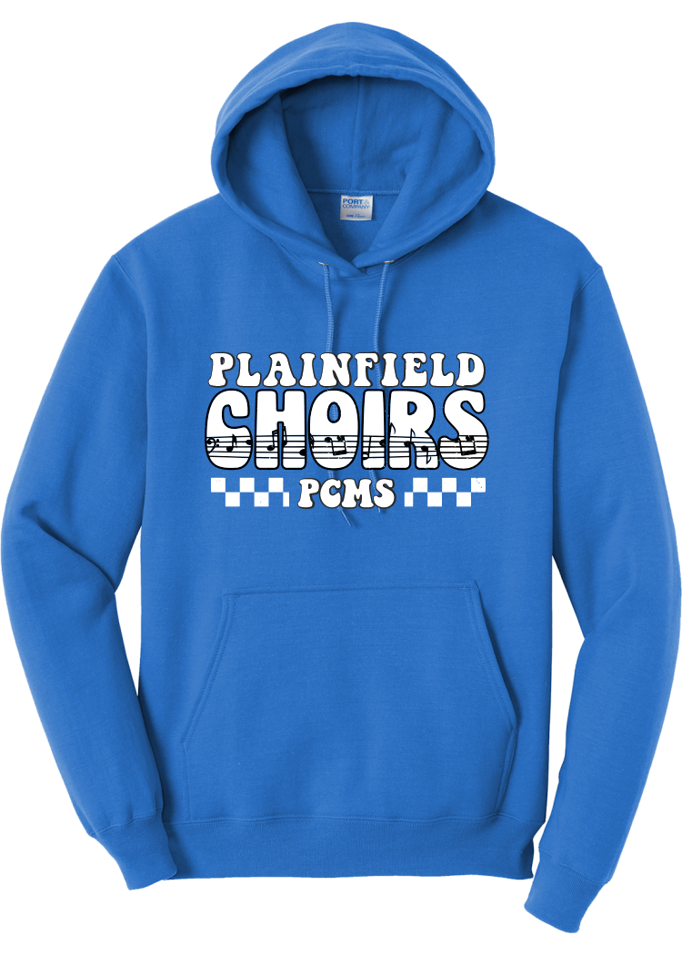 Plainfield Middle School Choirs Checkered Hoodie