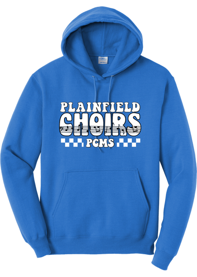 Plainfield Middle School Choirs Checkered Hoodie