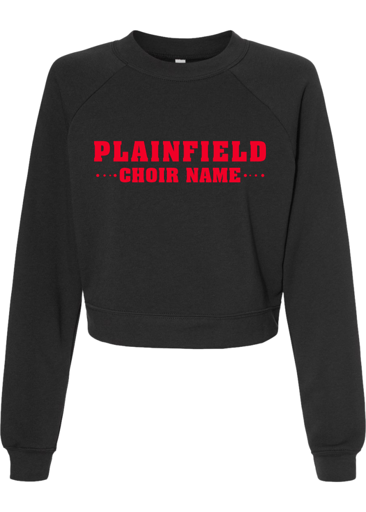 Plainfield Middle School Choir Name Design 2 Crop Pullover