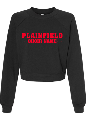 Plainfield Middle School Choir Name Design 2 Crop Pullover - YSD