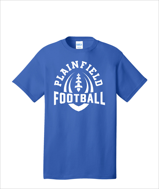 WHITE PLAINFIELD FOOTBALL TSHIRT - YSD